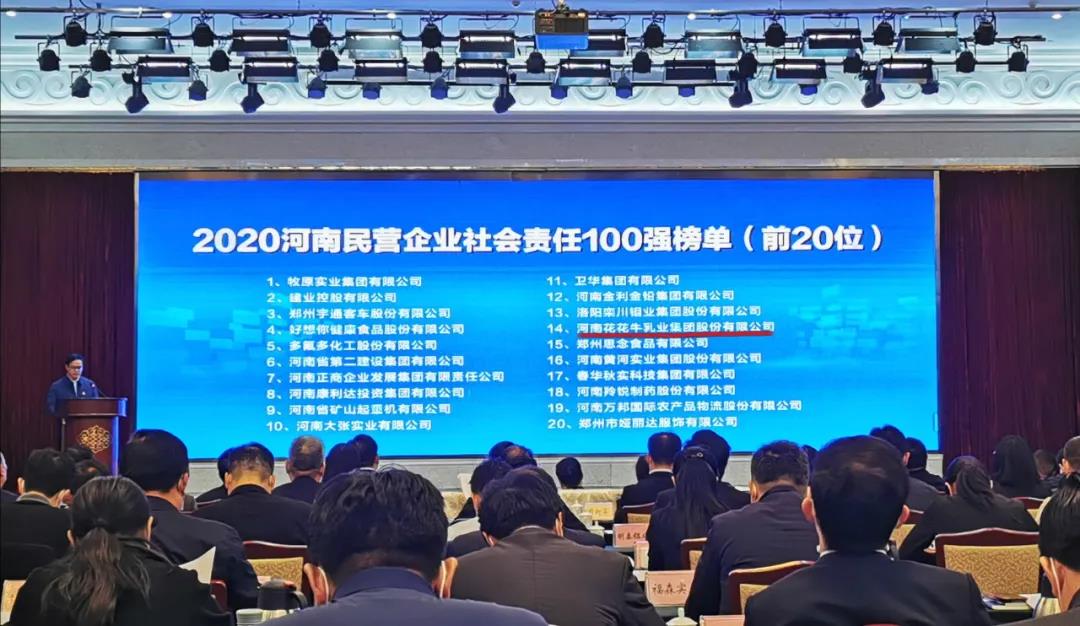 快讯 | 2020河南民营企业100强发布 B体育在线平台（中国）官网荣获“河南民营企业现代农业100强”、“河南民营企业社会责任100强”双荣誉